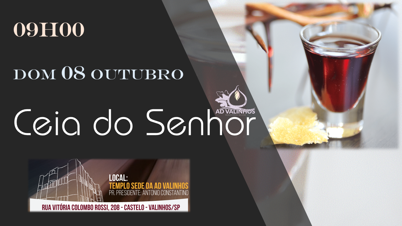 Ceia do Senhor 08 out